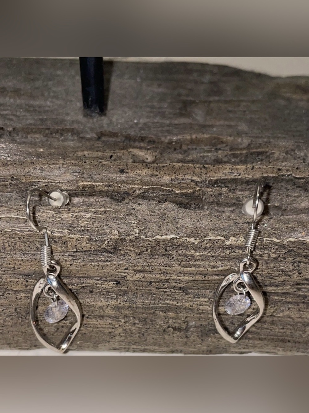Silver Drop Crystal Dangle Earrings - Women Jewelry